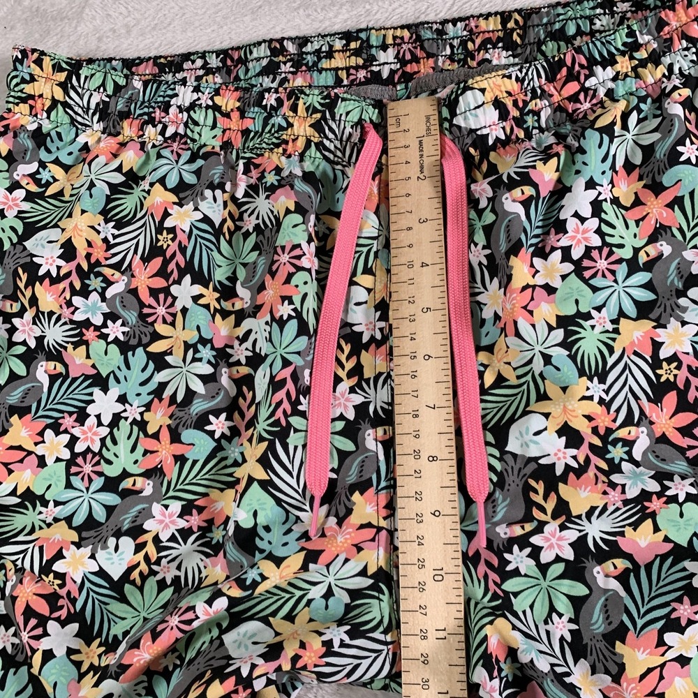 Chubbies‎ Shorts Mens 2XL Black Tropical Floral Swim Trunks Drawstring Lined - Picture 4 of 11